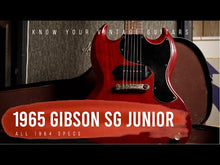Load and play video in Gallery viewer, 1965 Gibson SG Junior ('64 specs)