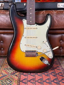 1965 Fender Stratocaster (green guard & clay dots)
