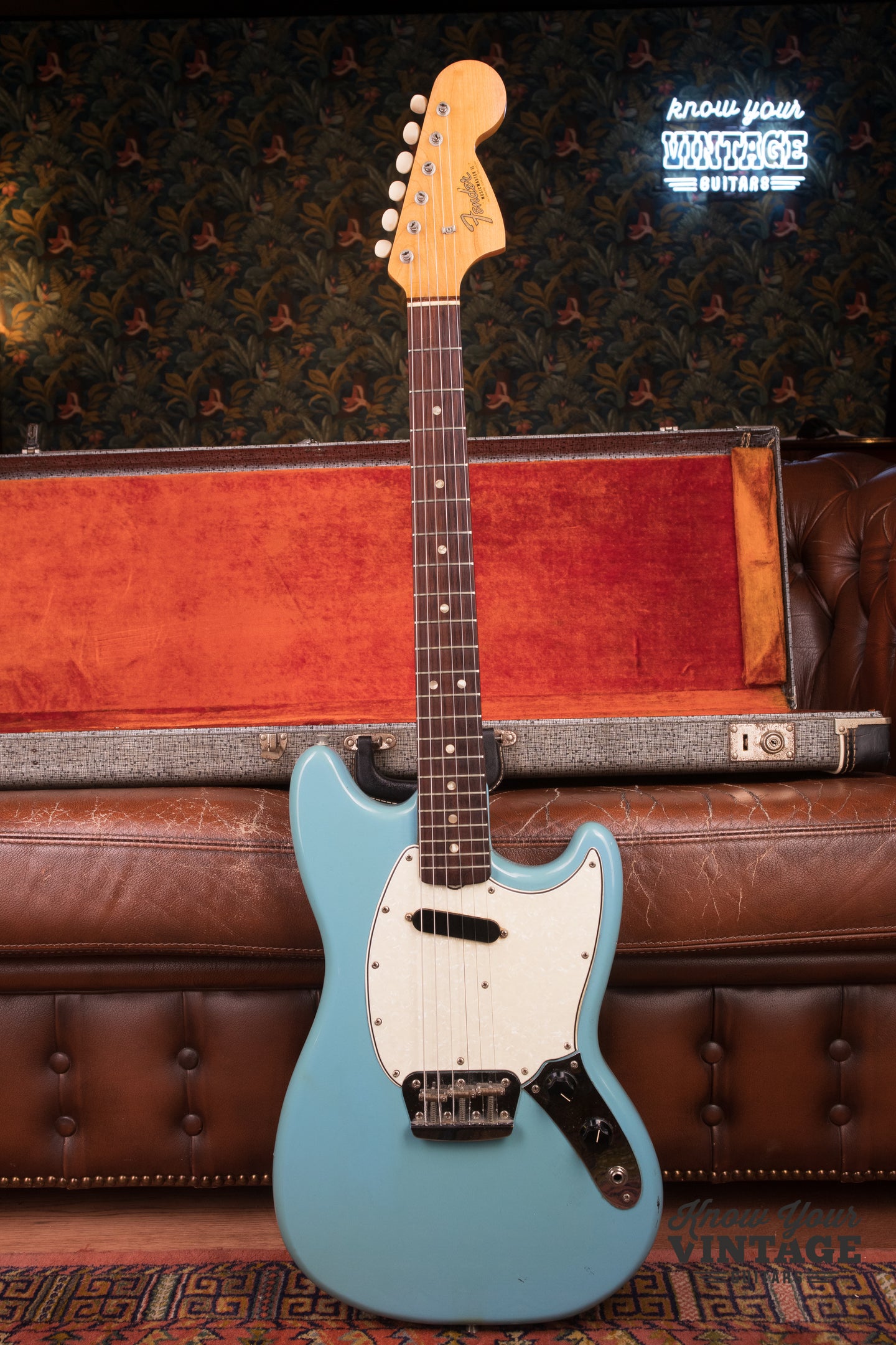 1967 Fender Music Master II Daphne Blue – Know Your Vintage Guitars