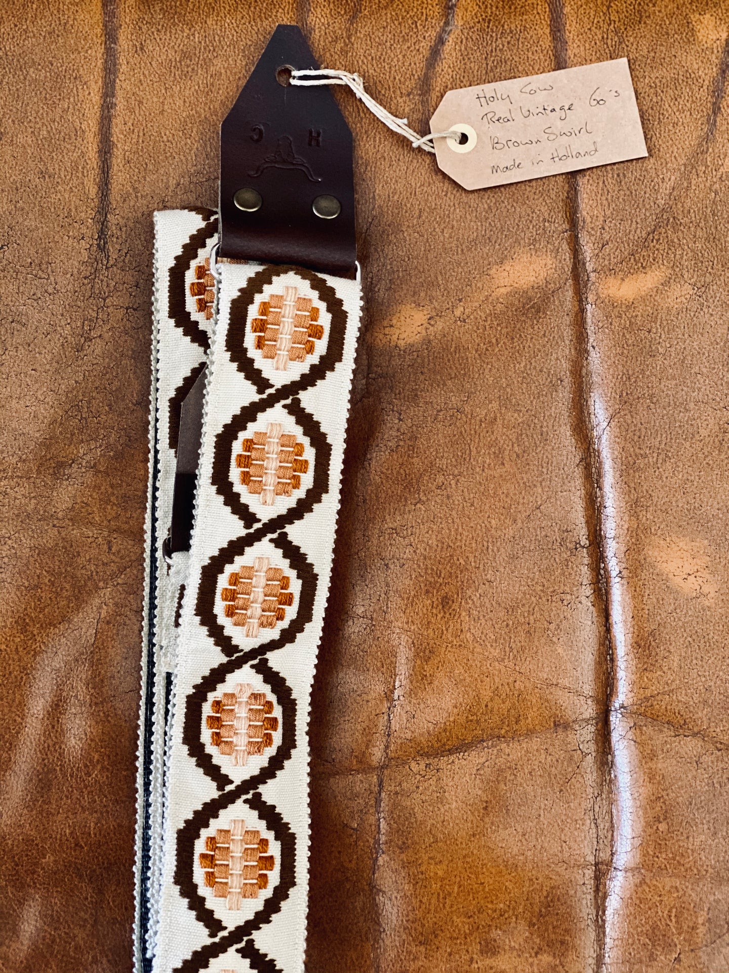 Holy Cow Strap - Brown Swirl