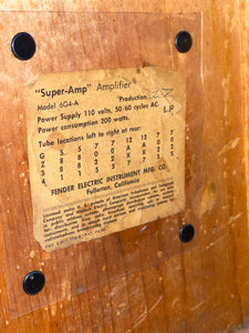 1962 Fender Super Amp